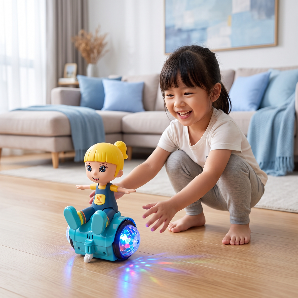 Interactive 360° Dancing Balance Toy with Lights & Music