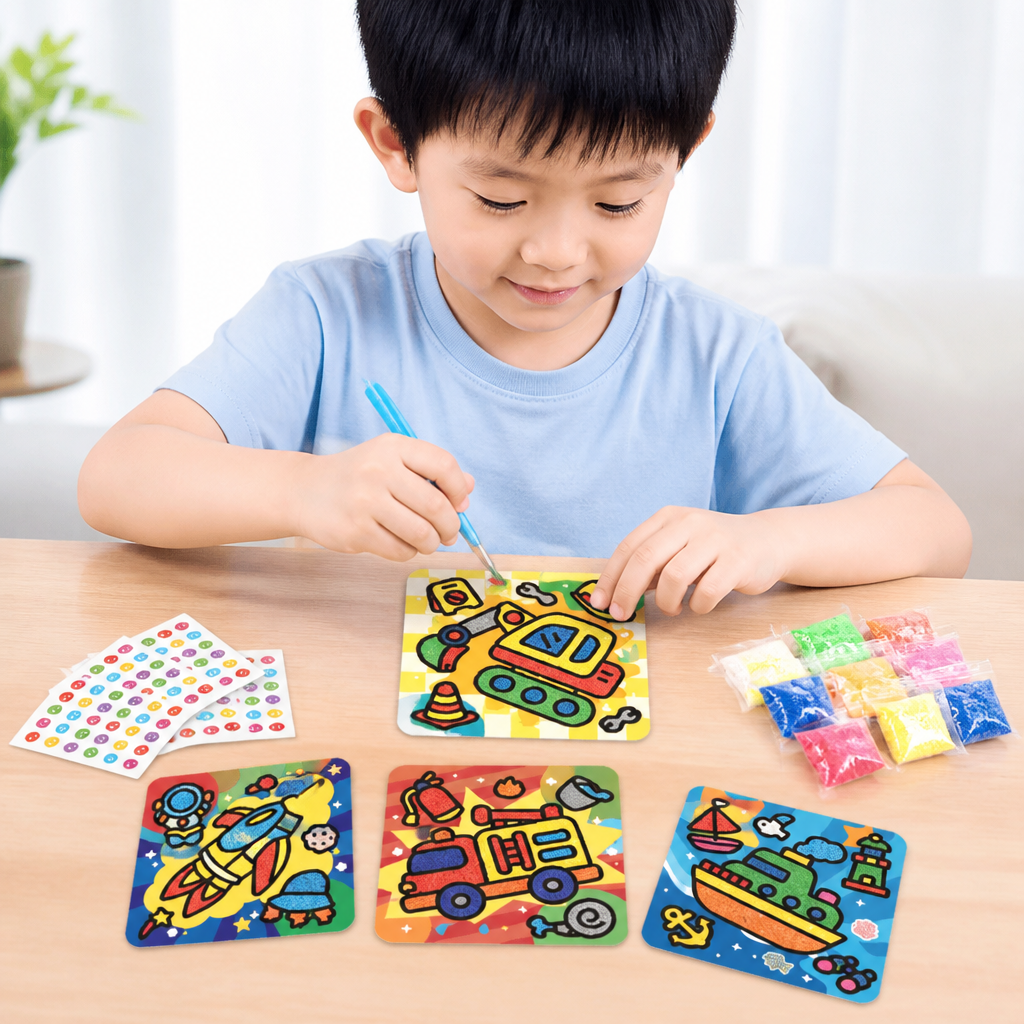 DIY Clay Sticker Art & Craft Kit for Kids
