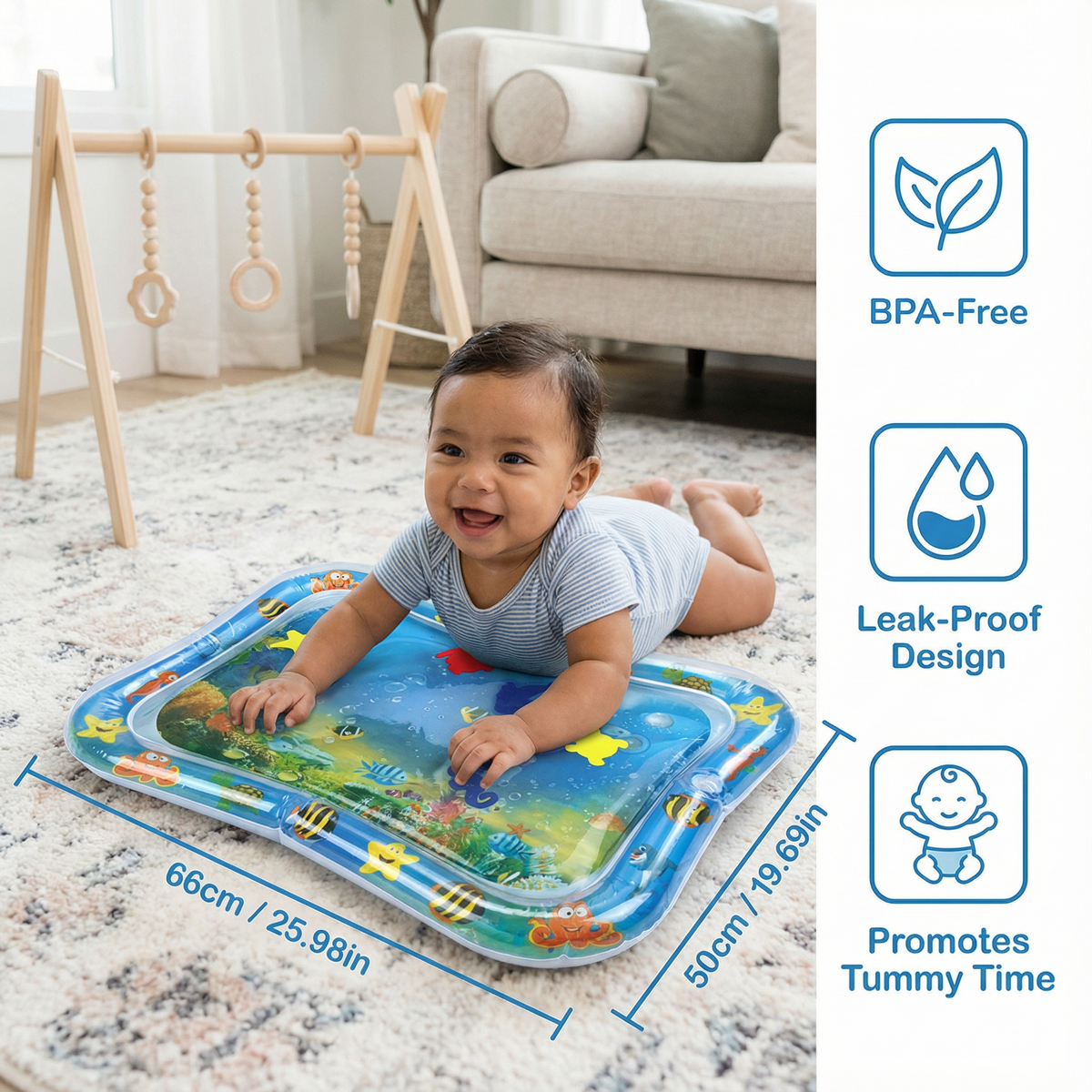 Water Mat – Tummy Time for Kids