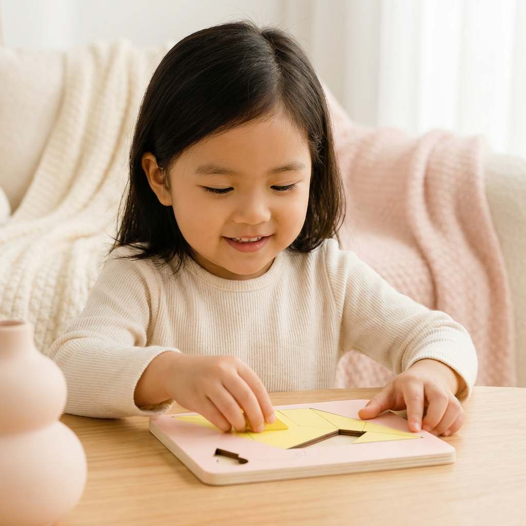 Wooden Tangram Puzzle Game