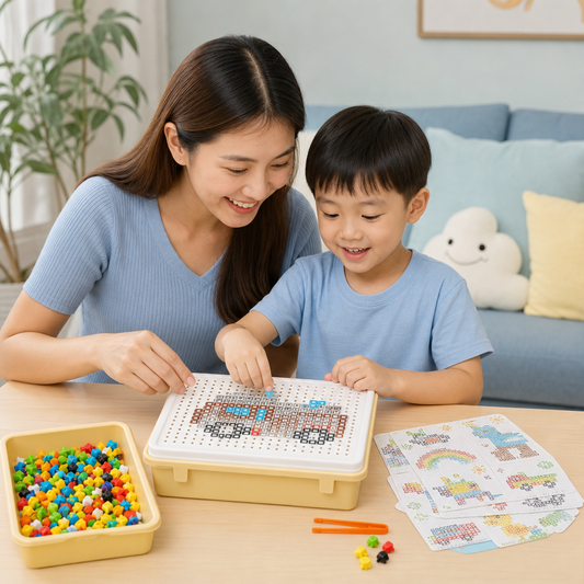Montessori Learning Peg Mosaic Board