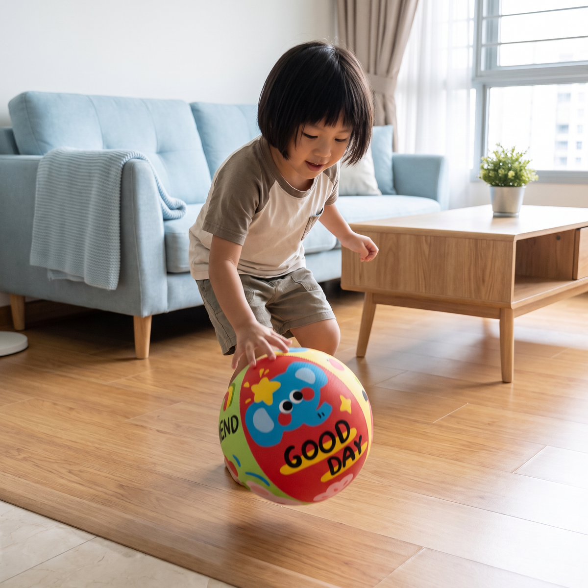 Soft & Safe Silent Indoor Play Ball for Kids