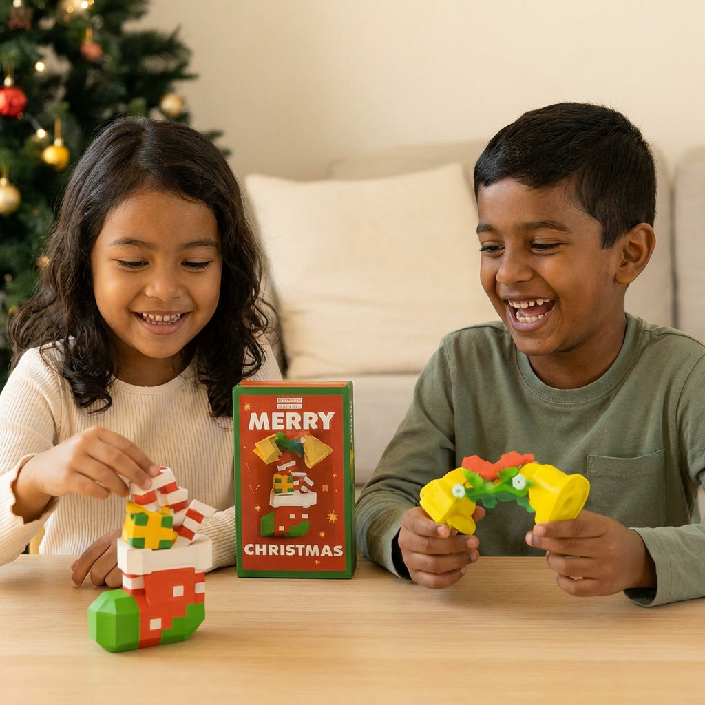 Creative Building Block Christmas Figures - Fun for the Whole Family