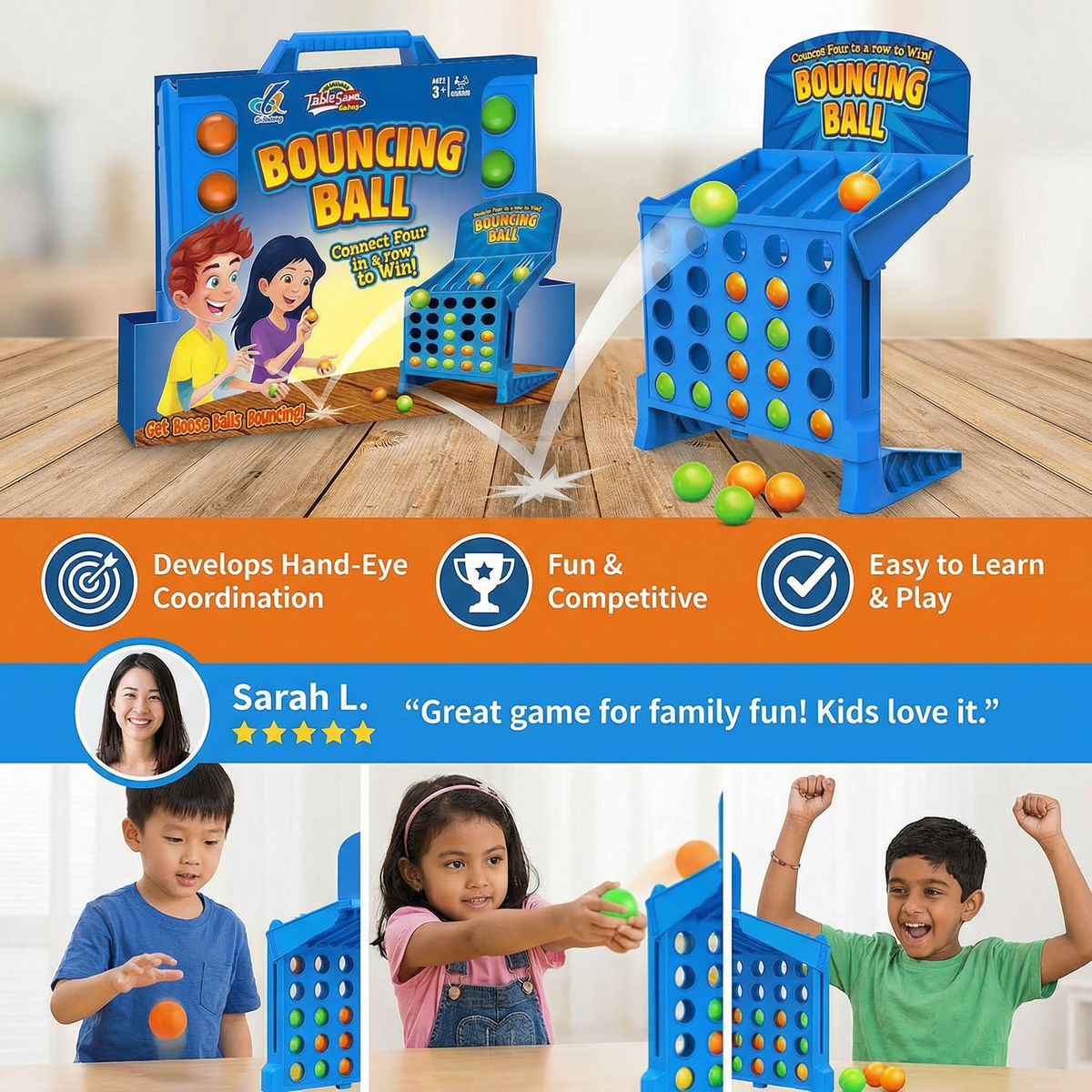Four in a Row Target Shooting Game