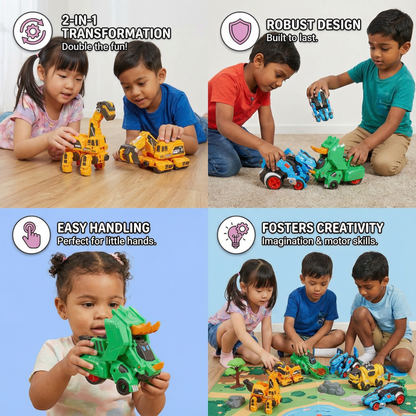 Transforming Dinosaur Cars