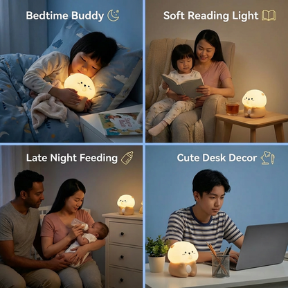 Cute Bubble Otter Silicone Night Lamp