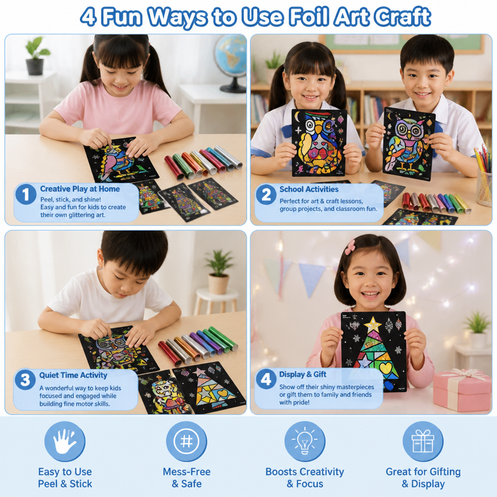 DIY Foil Art Craft Kit for Kids