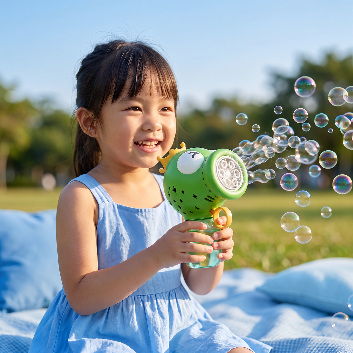 Cute Automatic Bubble Machine – Electric Bubble Blower for Kids
