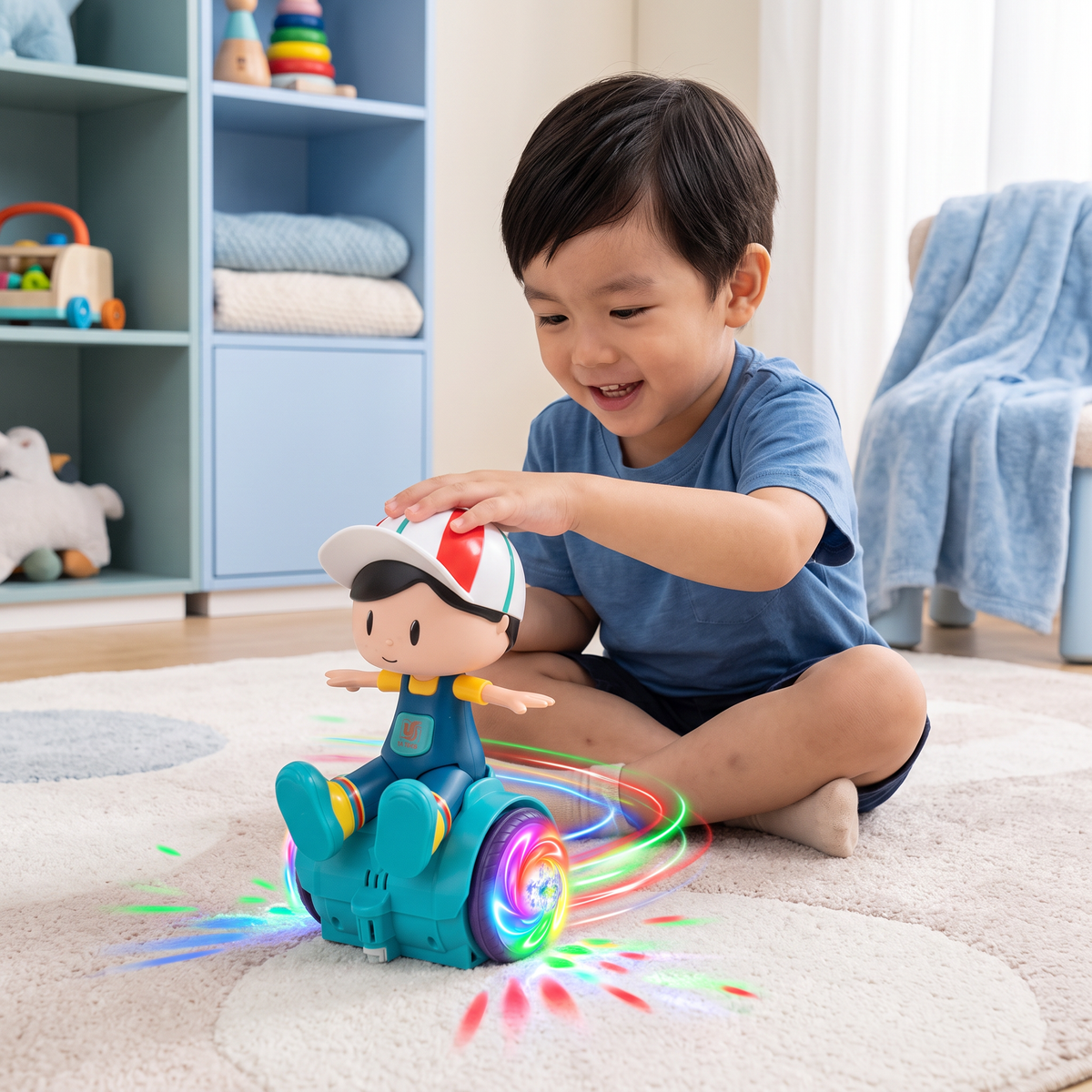Interactive 360° Dancing Balance Toy with Lights & Music