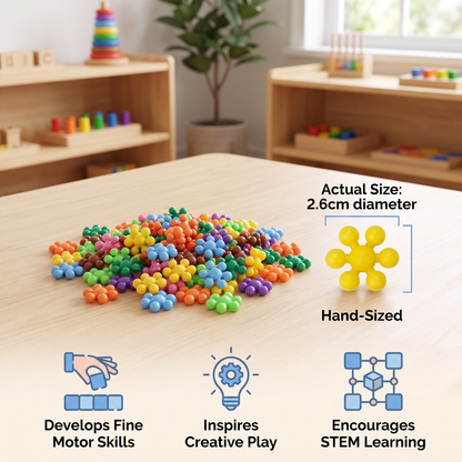 Montessori Plum Blossom Building Block Set