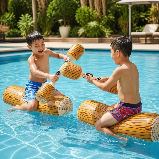 Inflatable Pool Battle Game for Kids – Water Balance & Splash Game