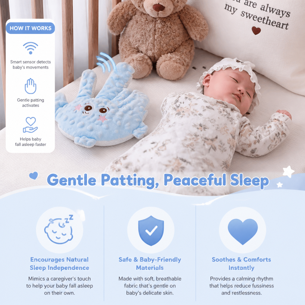 Baby Sleep Aid with Gentle Patting Function – Supports Calm and Independent Sleep