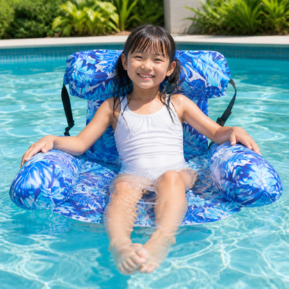 Inflatable Pool Hammock with Backrest – Foldable Water Lounge