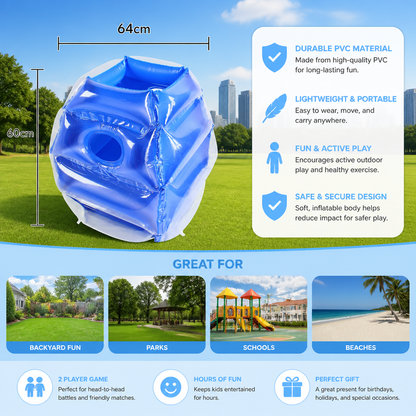 Inflatable Bumper Ball Suit for Kids – 2 Player Outdoor Collision Game