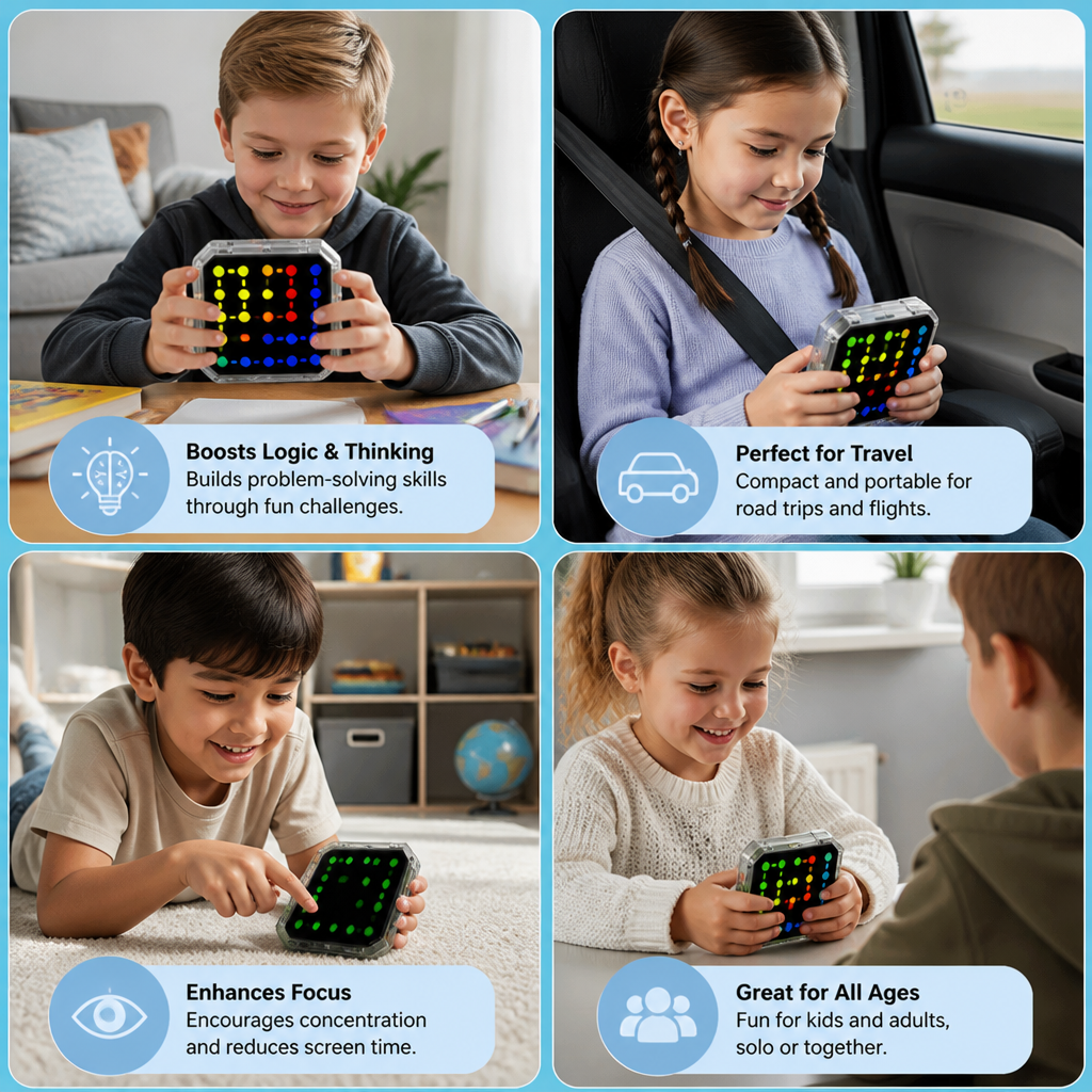 Smart Line LED Logic Puzzle Game – 800+ Brain Challenge Levels