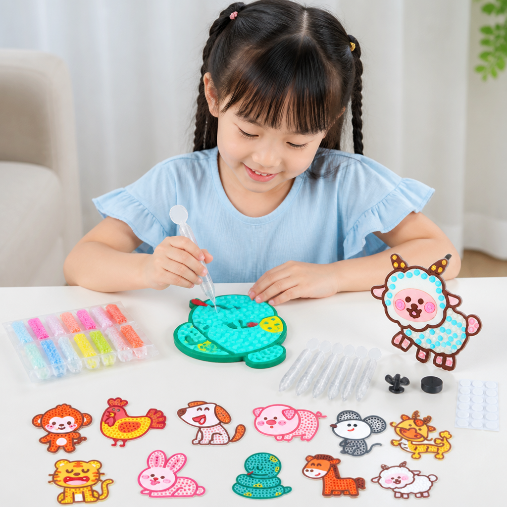 DIY Dot Bead Sticker Art Kit for Kids