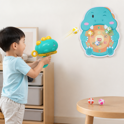 Dinosaur Sticky Ball Shooter – Target Shooting Game for Kids