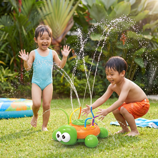 Turtle Water Sprinkler – Rotating Garden Fun for Kids on Hot Summer Days