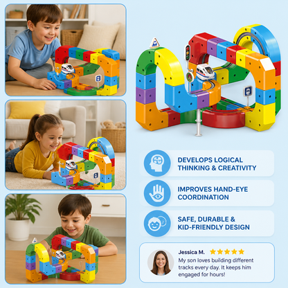 Magic rail cube track kids toy
