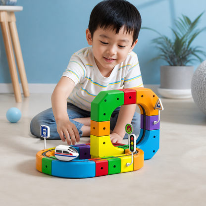 Magic rail cube track kids toy