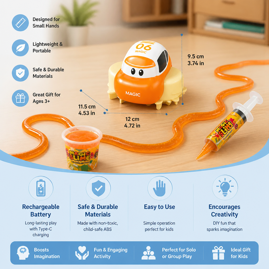 Magic Slime Race Track Set – DIY Electric Car Adventure