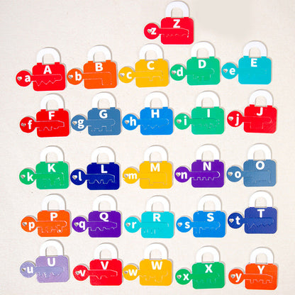 Letters and Math Locks and Keys Learning Game