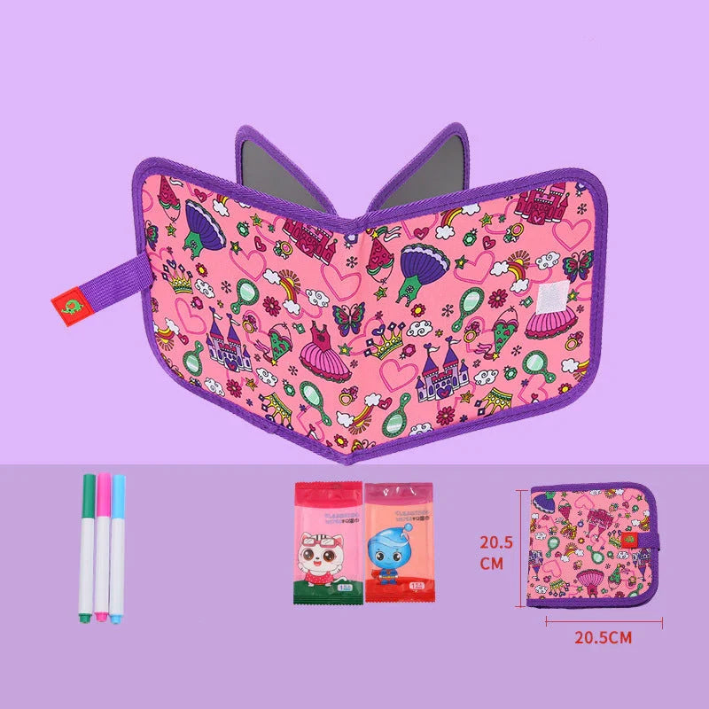 Portable Reusable Colouring Book for Children