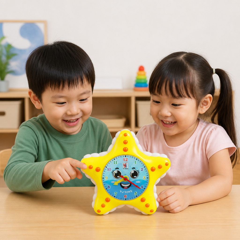 Starfish Clock Learning Toy – Interactive Time Teaching Toy for Kids