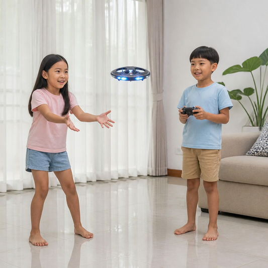 Remote Control LED Flying Saucer Drone