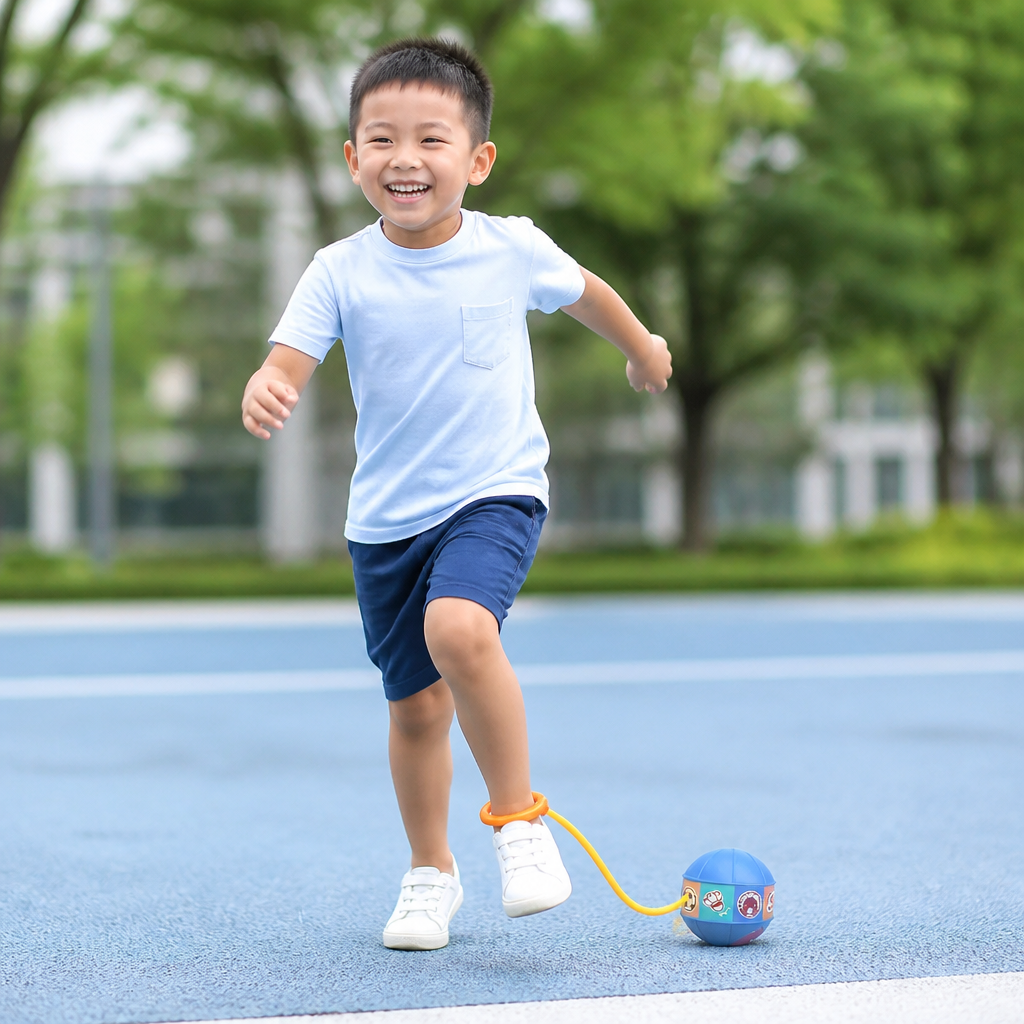Interactive Skip Ball Ankle Swing Toy for Kids