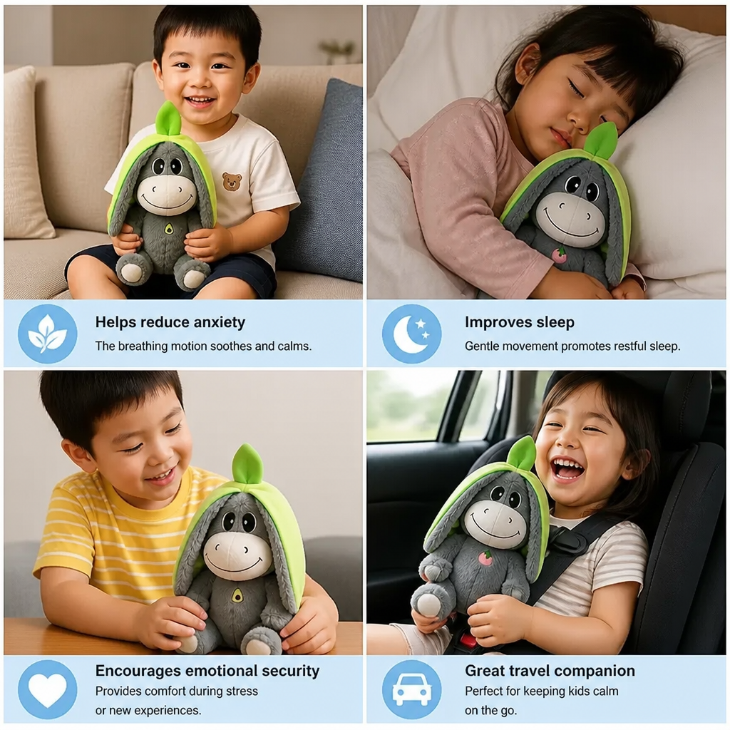 Breathing Donkey Plush Toy