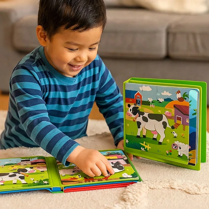 Magnetic Montessori Puzzle Book