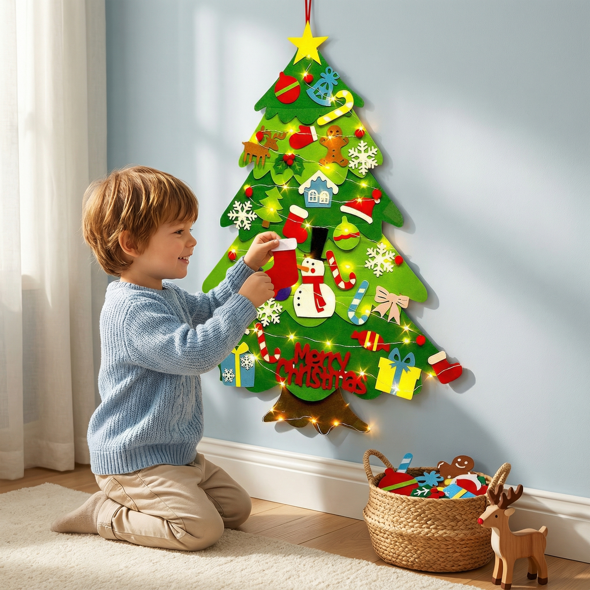 Montessori Felt Christmas Tree