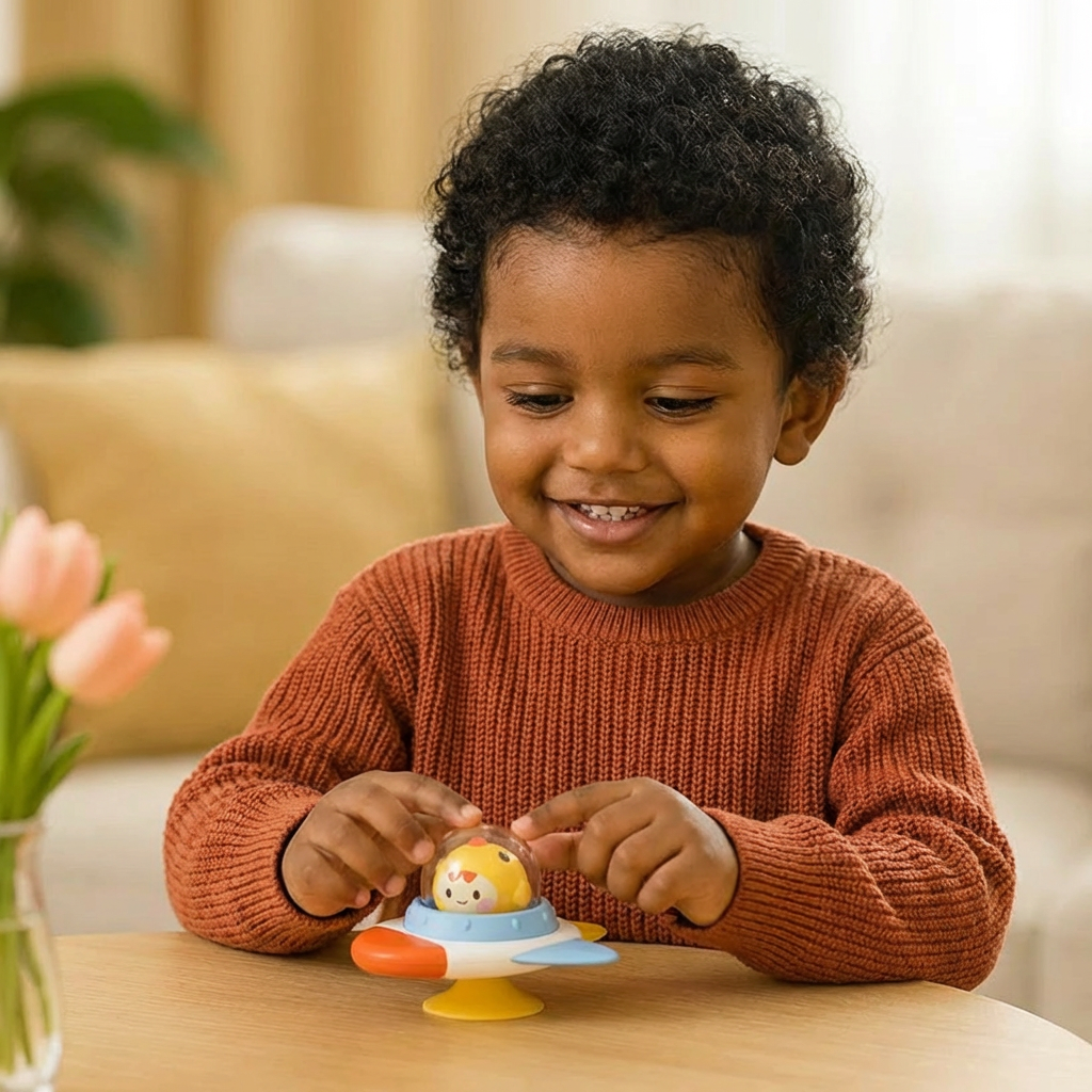 Montessori Suction Cup Spinner – Rotating Learning Toy