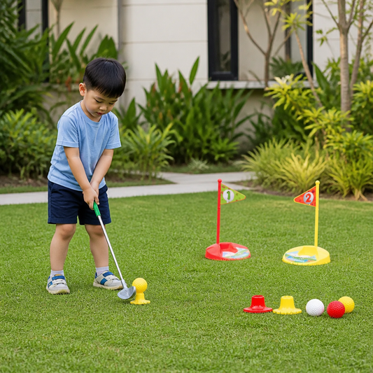 Kids Golf Set with Adjustable Clubs – Perfect for Backyard Play
