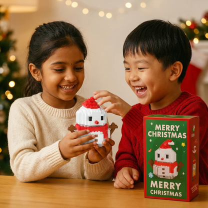 Creative Building Block Christmas Figures - Fun for the Whole Family