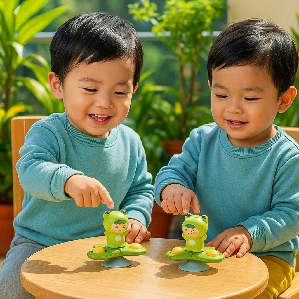 Montessori Suction Cup Spinner – Rotating Learning Toy