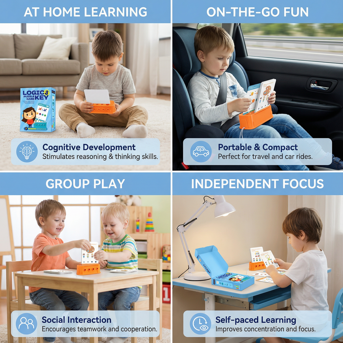 Logic Key Puzzle Game for Children