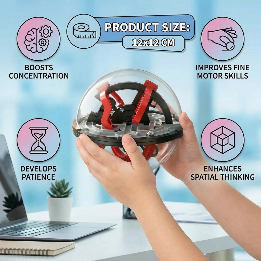 3D Labyrinth Puzzle Ball