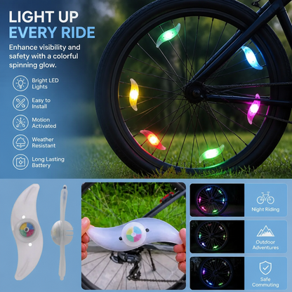 Colorful LED Bicycle Wheel Spoke Lights