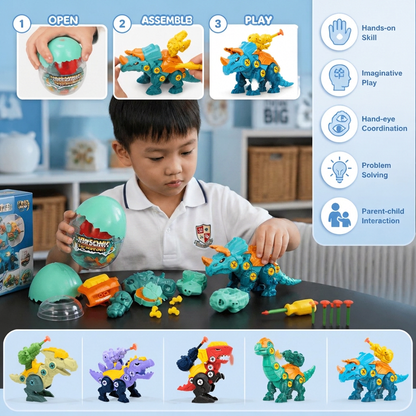 DIY Build & Transform Dinosaur Egg Toy