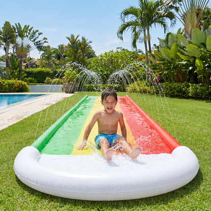 Rainbow Water Slide – Inflatable Outdoor Slide for Kids & Family