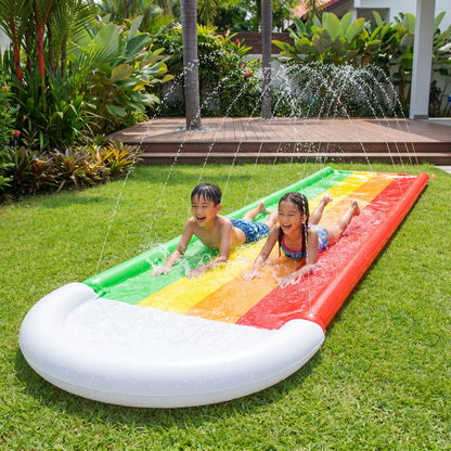Rainbow Water Slide – Inflatable Outdoor Slide for Kids & Family
