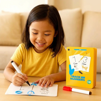 Reusable Numbers and Letters Learning Book for Children