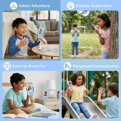 Kids' Video Walkie-Talkie 2-Pack – Radios with Camera & Screen