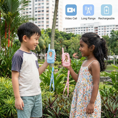 Kids' Video Walkie-Talkie 2-Pack – Radios with Camera & Screen