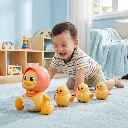 Musical Duck Family Crawling & Learning Toy for Babies