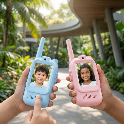 Kids' Video Walkie-Talkie 2-Pack – Radios with Camera & Screen