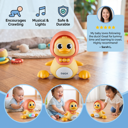 Musical Duck Family Crawling & Learning Toy for Babies