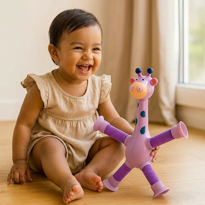 Sensory Suction Cup Giraffe Baby Toy